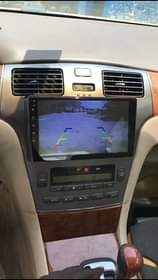 A picture of Car Android DVD reverse camera headrest DVD tracker speakers woofers