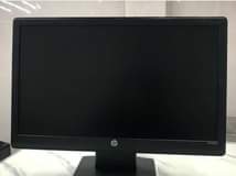 A picture of Desktop machines and monitor