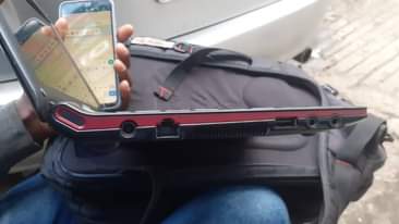 A picture of Sumsung portable laptop for sale storage 200gb windows10 office installed