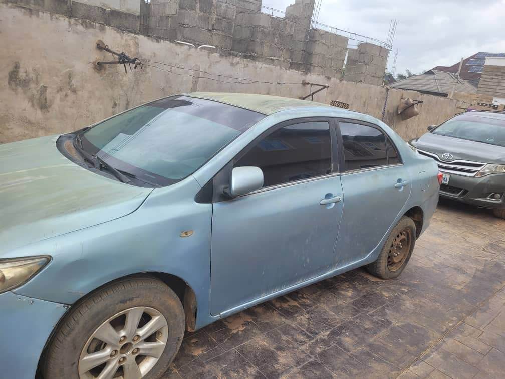 A picture of Nigeria used Toyota corolla 2008.