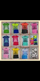 A picture of Soccer boots and uniforms