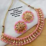 A picture of Kundan pearl necklace set