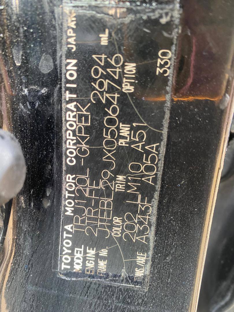 A picture of Toyota Prado model 2008 08035339225
