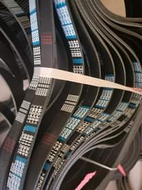 A picture of Fan belt timing belt. Original .