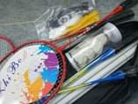 A picture of 4racket badminton sets