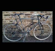 A picture of Viking Vintage and Santa Cruz racing bikes