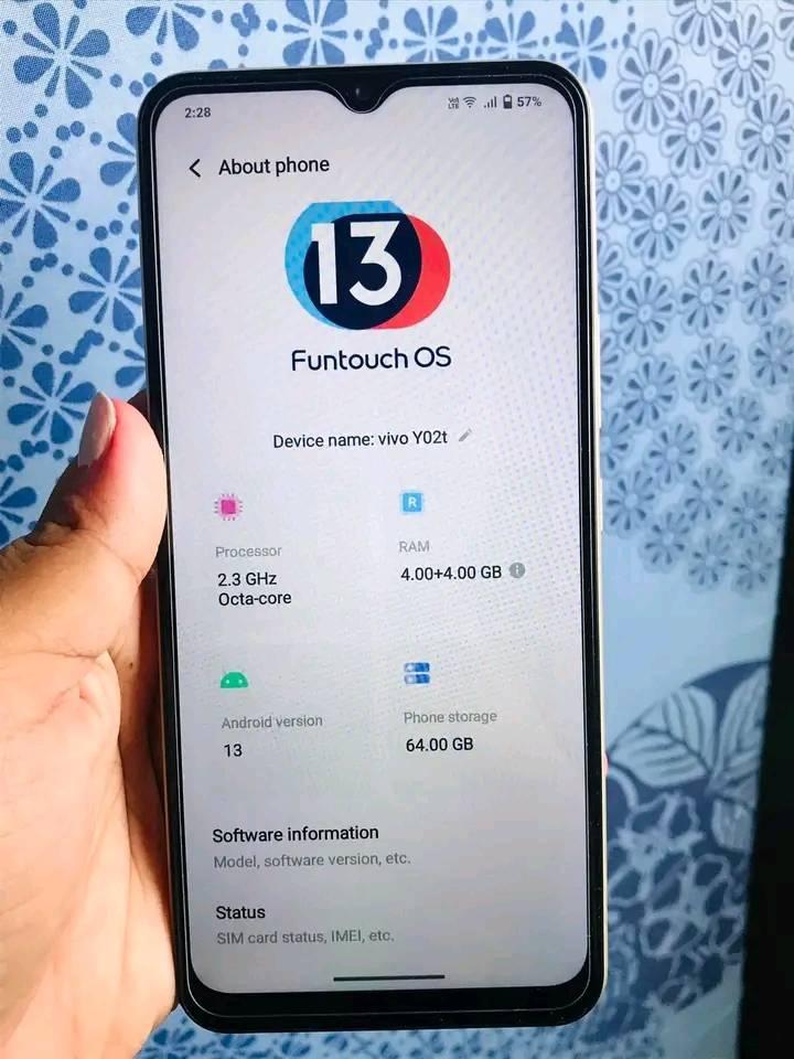 A picture of ViVo y02T