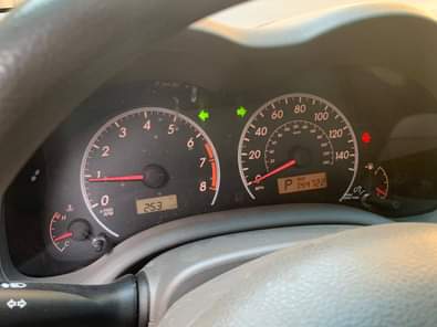 A picture of 2 months used 2009 Corolla le registered last year in