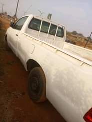 A picture of Toyota Hilux untouched chassis is available manual transmission is available
