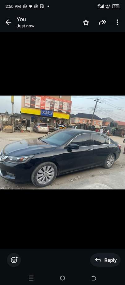 A picture of Honda Accord v4 engine full option with rear 2014 Tok