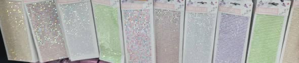 A picture of Rhinestone Stickers Self Adhesive Face Gems Stickers Hair Gems Stick