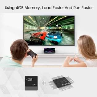 A picture of H96max android TV box