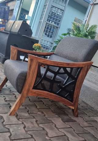 A picture of Wooden fabric sofas