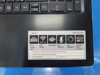 A picture of Acer Aspire 8th gen core i5 with Nvidia graphics card