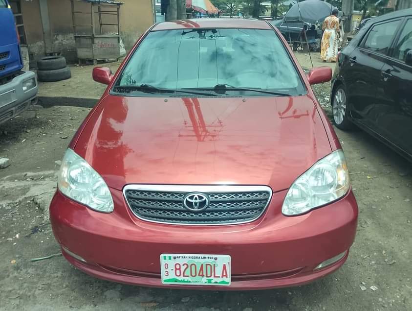 A picture of 2005 Toyota Corolla Price 8 5m Location Amuwo odofin Lagos