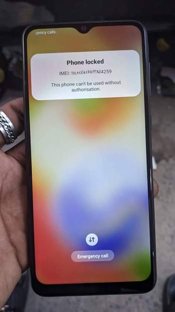 A picture of samsung A04 mkopo