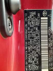 A picture of This is Corolla 2010 011 model partly first body Extremely