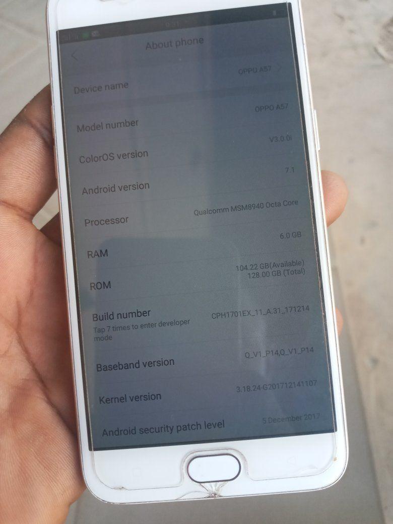 A picture of Oppo a57