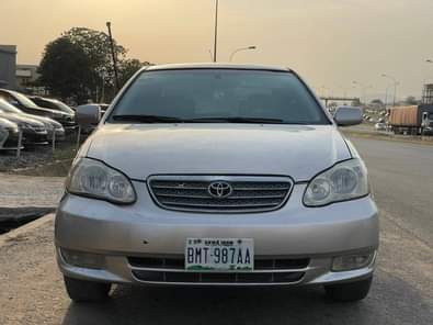 A picture of Toyota Corolla 2003 model for sale first body very neat