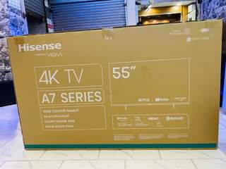 A picture of A7 55 inch Hisense smart uhd 4k brand free delivery