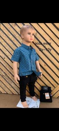 A picture of NGUO ZA WATOTO MASHATI COTTON FULL 35 000