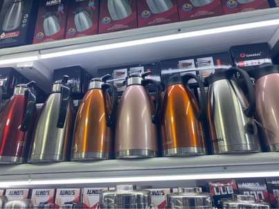 A picture of Metallic flasks and food flasks 0704297488