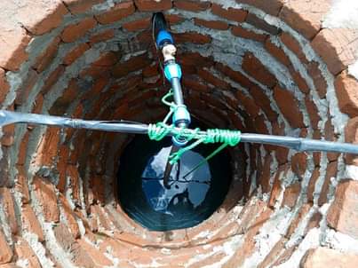 A picture of Borehole or pressure pump well