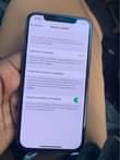 A picture of IPhone X 64gb Face ID active