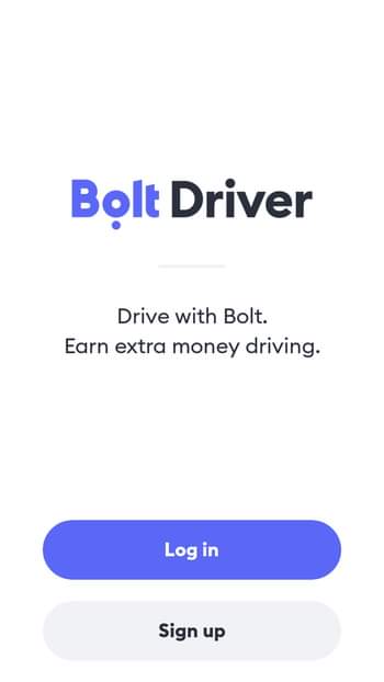 A picture of Bolt driver account