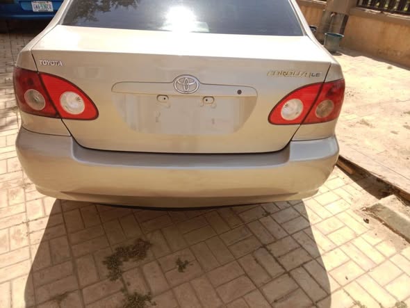 A picture of toyota corolla all is untampered engine gear ac money need