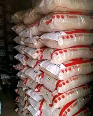 A picture of BUY YOUR BAGS OF RICE IN A LOWER PRICE OF
