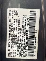 A picture of This is brand standard Honda crosstour 2011 model pure first