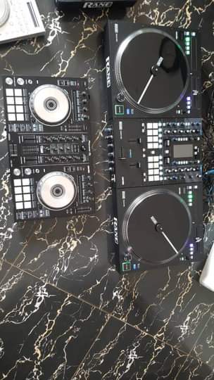 A picture of DJ equipments