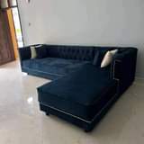 A picture of Sofa set L shape and sofa bed