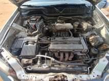 A picture of Clean Nigerian Used Honda Cr v Neatly Baked Fabric interior