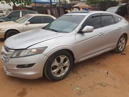 A picture of Clean Nigerian Used Silver Honda Crosstaur First body Leather interior