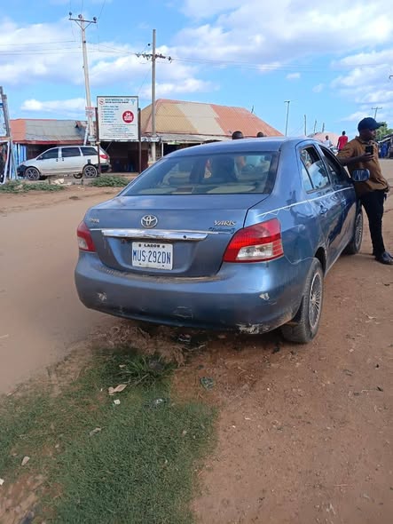 A picture of A DISTRESS TOYOTA YARIS 2008 MODEL FOR SALE WITH A