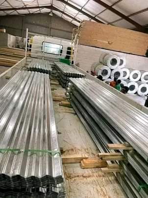 A picture of iron sheets