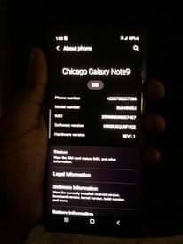 A picture of Samsung note 9