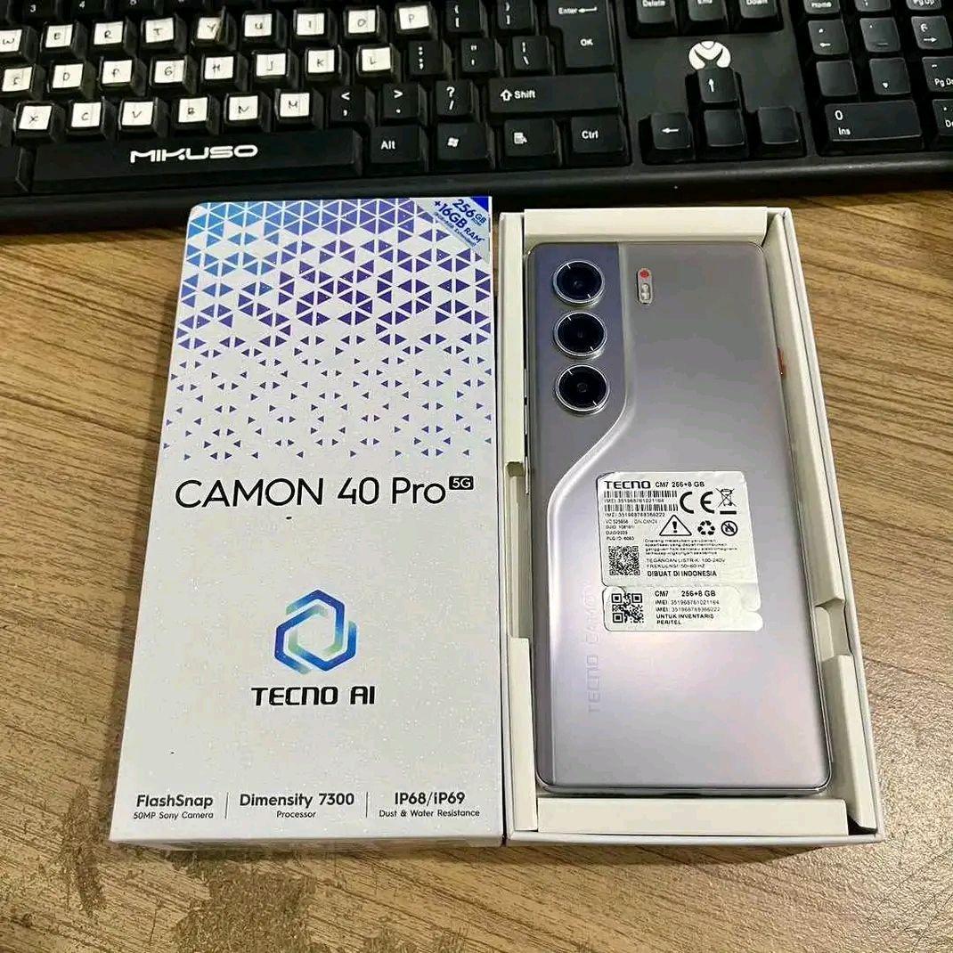 A picture of Brand new tecno camon 40 pro on sale