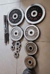 A picture of Weights for Gym Only Serious buyers Watsup me on 66805393