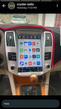 A picture of Tesla android display navigation system version for cars and jeep