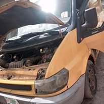 A picture of Ford transit bus