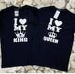 A picture of Valentine couple t shirts