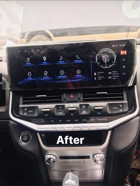 A picture of Land Cruiser interior from 2012 to 2023 model is available