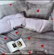 A picture of 10pcs duvets covers 2pillowcases 2 bedsheets 2 cushions 1duvet 1