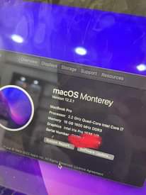 A picture of Macbook Pro 2015 15inch