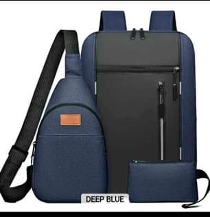 A picture of 3 in 1 laptop and school backpack bag