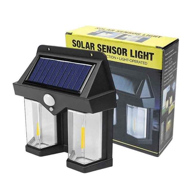 A picture of Double tungsten solar wall light check price and specifications on