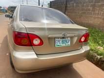 A picture of TOKUNBO standard Toyota Corolla 04 with good android screen touch